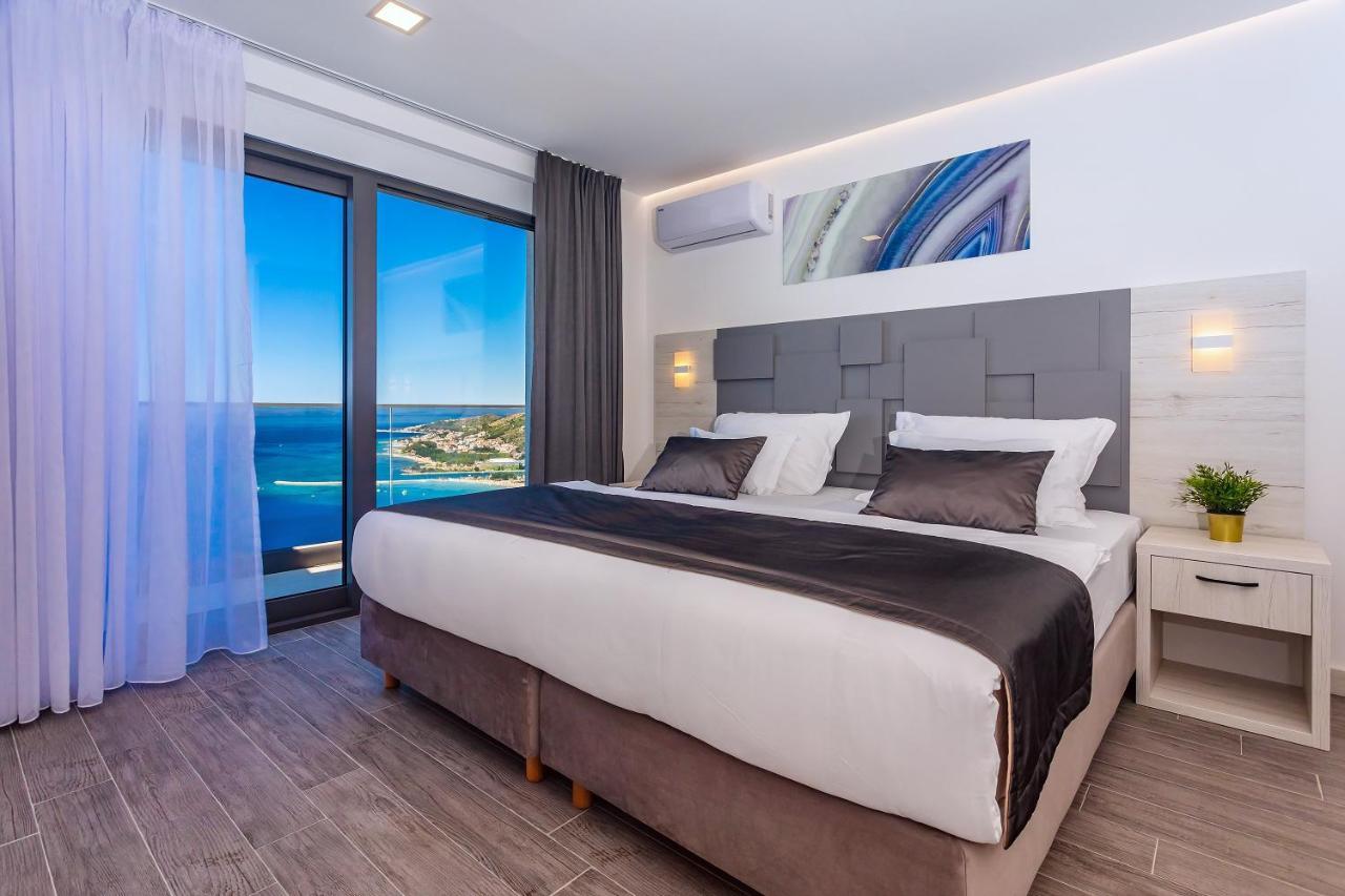 Villa Belvedere With Heated Pool, Billiards, Media Room, Sea Views,10 Pax Omiš Dış mekan fotoğraf